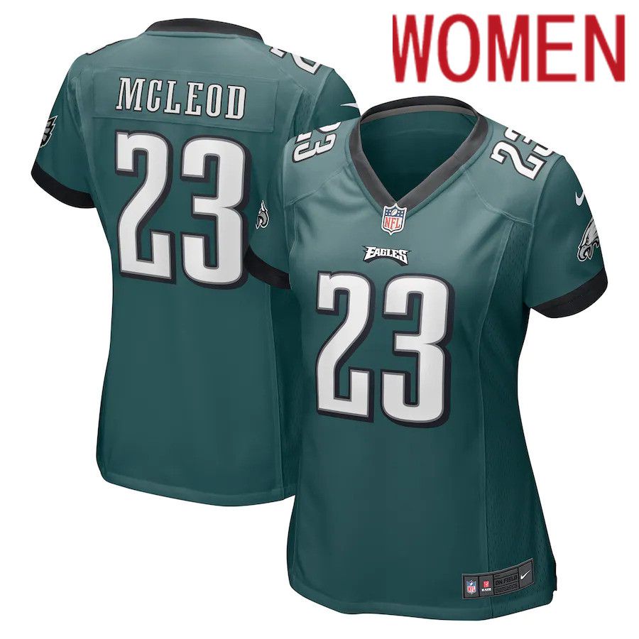 Women Philadelphia Eagles #23 Rodney McLeod Nike Midnight Green Game NFL Jersey